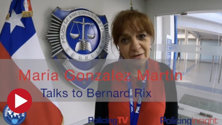 Talking with Ch Insp Maria Gonzalez Martin of the Spanish National Police